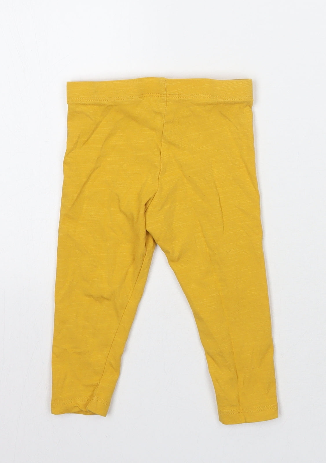 F&F Girls Yellow   Capri Leggings Size 9 Months