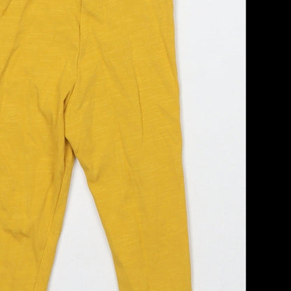 F&F Girls Yellow   Capri Leggings Size 9 Months