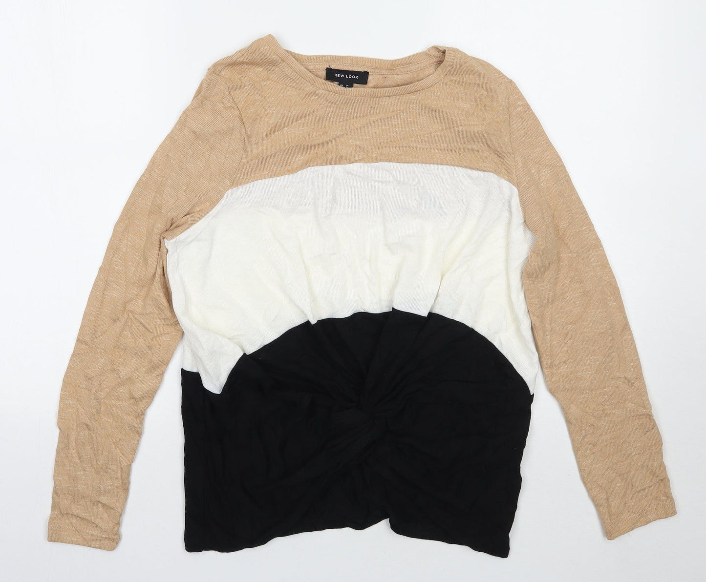 Womens UK Size M Newlook Beige Pullover Jumper