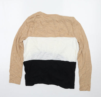 Womens UK Size M Newlook Beige Pullover Jumper