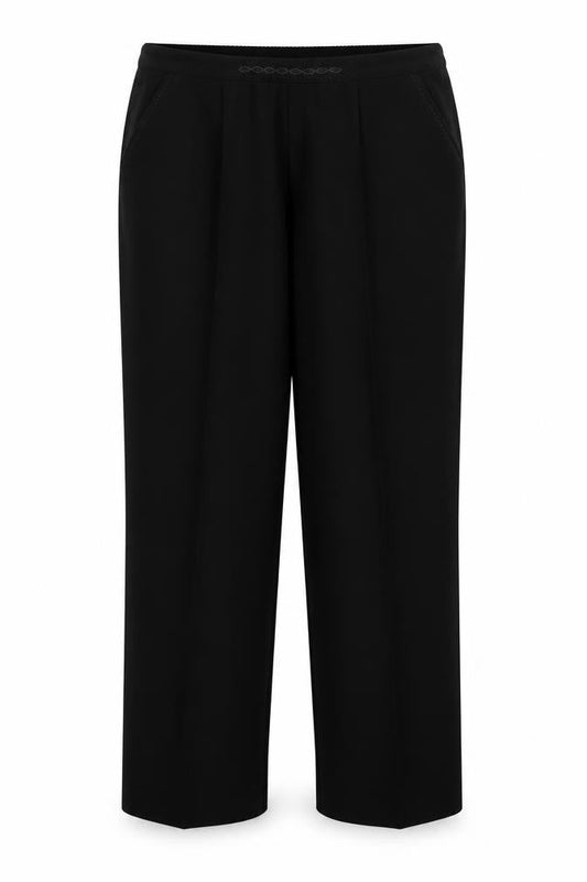 Womens UK Size 16 BM Regular Fit  Black Trousers