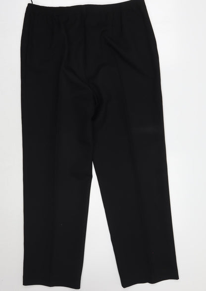 BM Womens Black   Trousers  Size 16 L30 in
