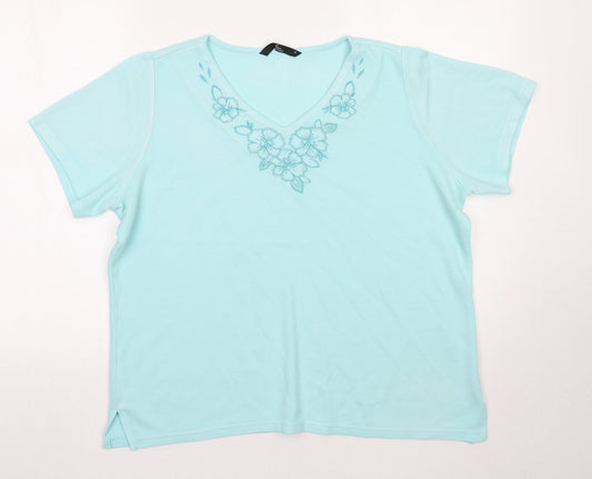 Womens UK Size M BM Green Basic T-Shirt