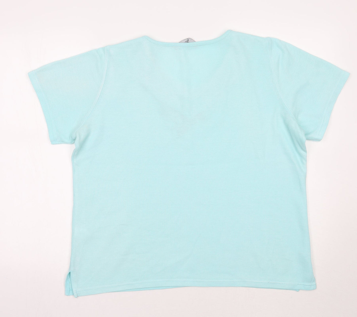 Womens UK Size M BM Green Basic T-Shirt