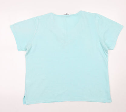 Womens UK Size M BM Green Basic T-Shirt