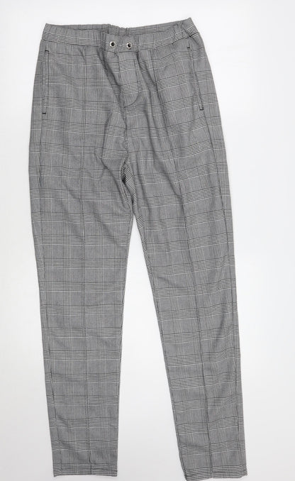B33  Mens Grey Check  Trousers  Size 32 L29 in