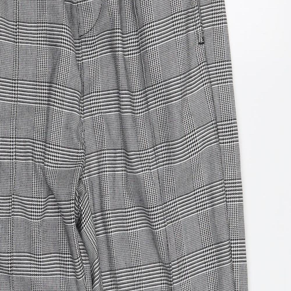 B33  Mens Grey Check  Trousers  Size 32 L29 in