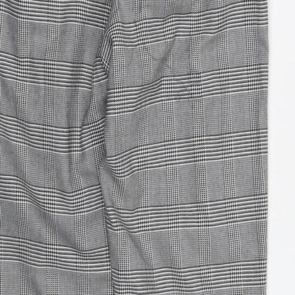 B33  Mens Grey Check  Trousers  Size 32 L29 in