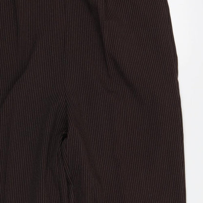 BM Womens Brown Striped  Trousers  Size 16 L30 in