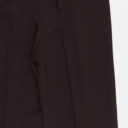 BM Womens Brown Striped  Trousers  Size 16 L30 in