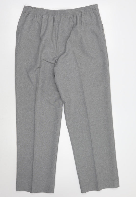 BM Womens Grey   Trousers  Size 16 L28 in