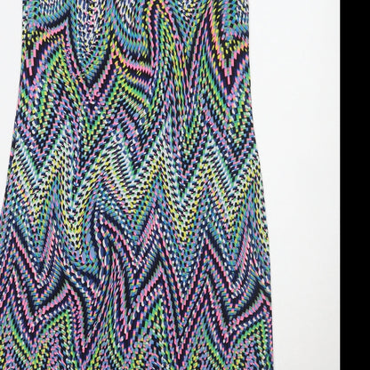 FAS Womens Multicoloured Geometric  A-Line  Size S