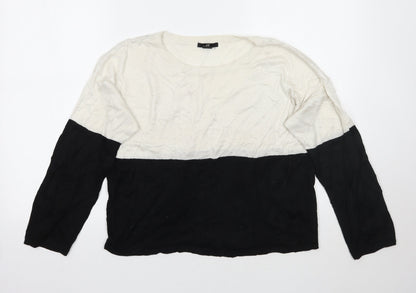 Womens UK Size S H&M White Pullover Jumper