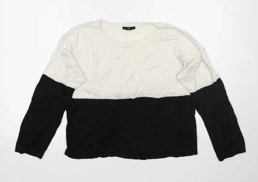 Womens UK Size S H&M White Pullover Jumper