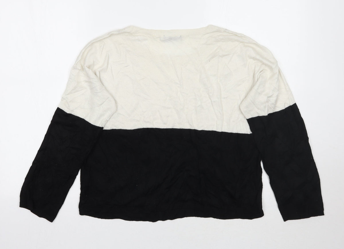 Womens UK Size S H&M White Pullover Jumper