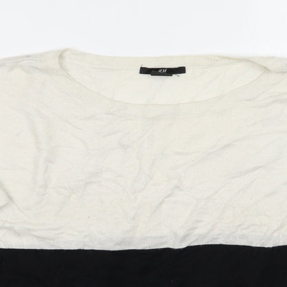 Womens UK Size S H&M White Pullover Jumper