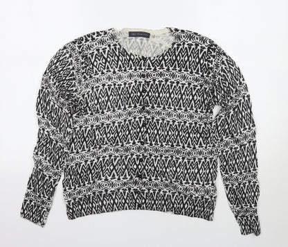 Womens UK Size 14 Marks and Spencer White Cardigan Jumper