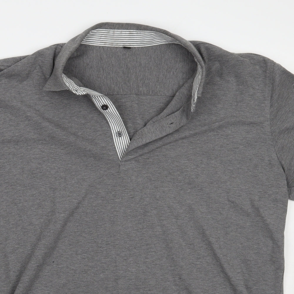 Preworn Mens Grey    Polo Size XL