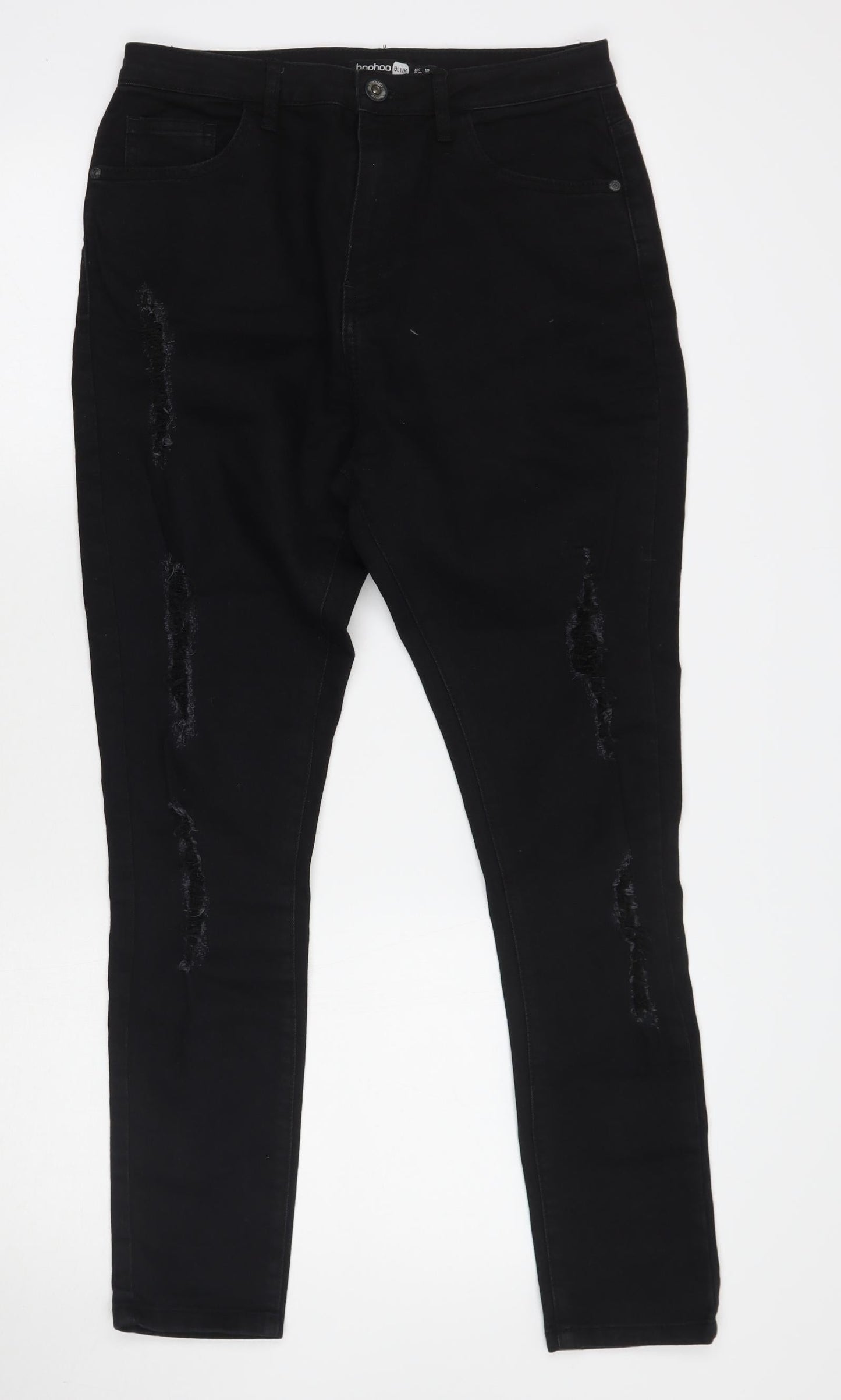Boohoo Womens Black   Skinny Jeans Size 12 L26 in