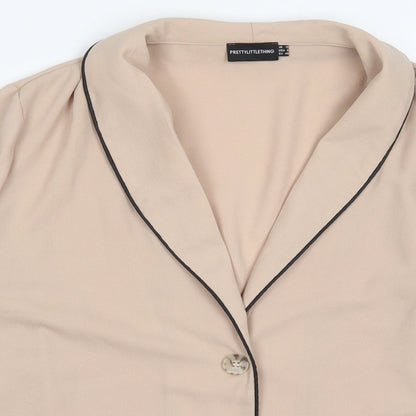 Womens UK Size 12 PRETTYLITTLETHING Beige Jacket