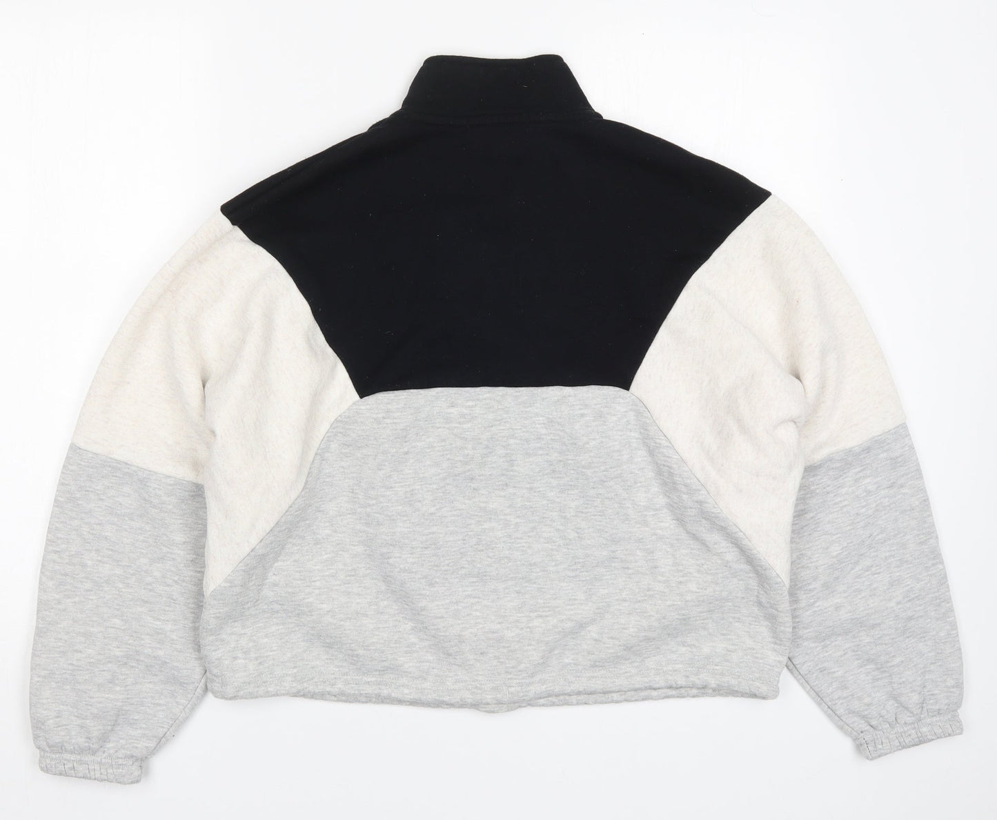 Primark Womens Grey Colourblock  Pullover Sweatshirt Size 4