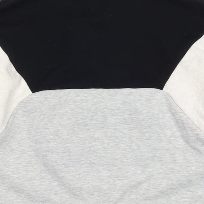 Primark Womens Grey Colourblock  Pullover Sweatshirt Size 4