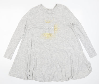River Island Womens Grey   A-Line  Size 8  - Be Your Own Kid of Beautiful