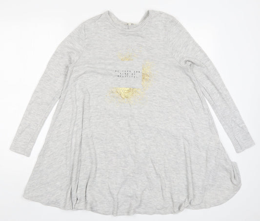 River Island Womens Grey   A-Line  Size 8  - Be Your Own Kid of Beautiful