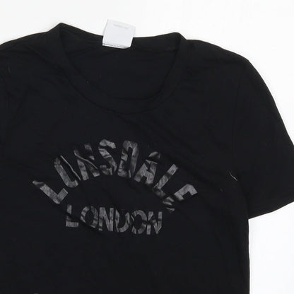 Lonsdale Womens Black   Basic T-Shirt Size 8