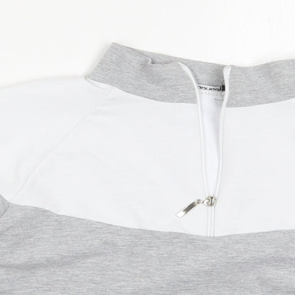 Boohoo Womens Grey Colourblock  Pullover Sweatshirt Size M