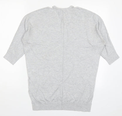 F&F Womens Grey  Knit Pullover Jumper Size 6