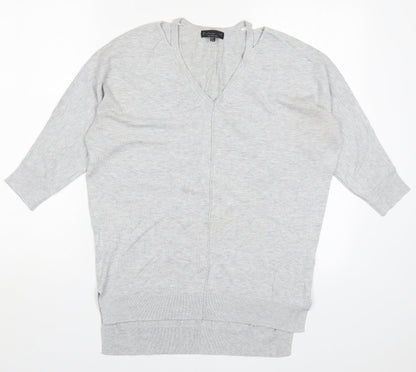 F&F Womens Grey  Knit Pullover Jumper Size 6