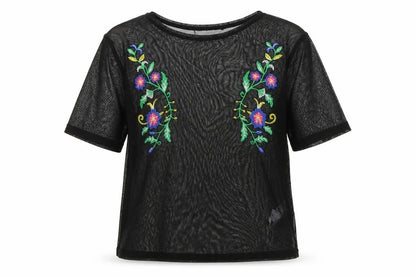 Womens UK Size S Zara Black Basic T-Shirt