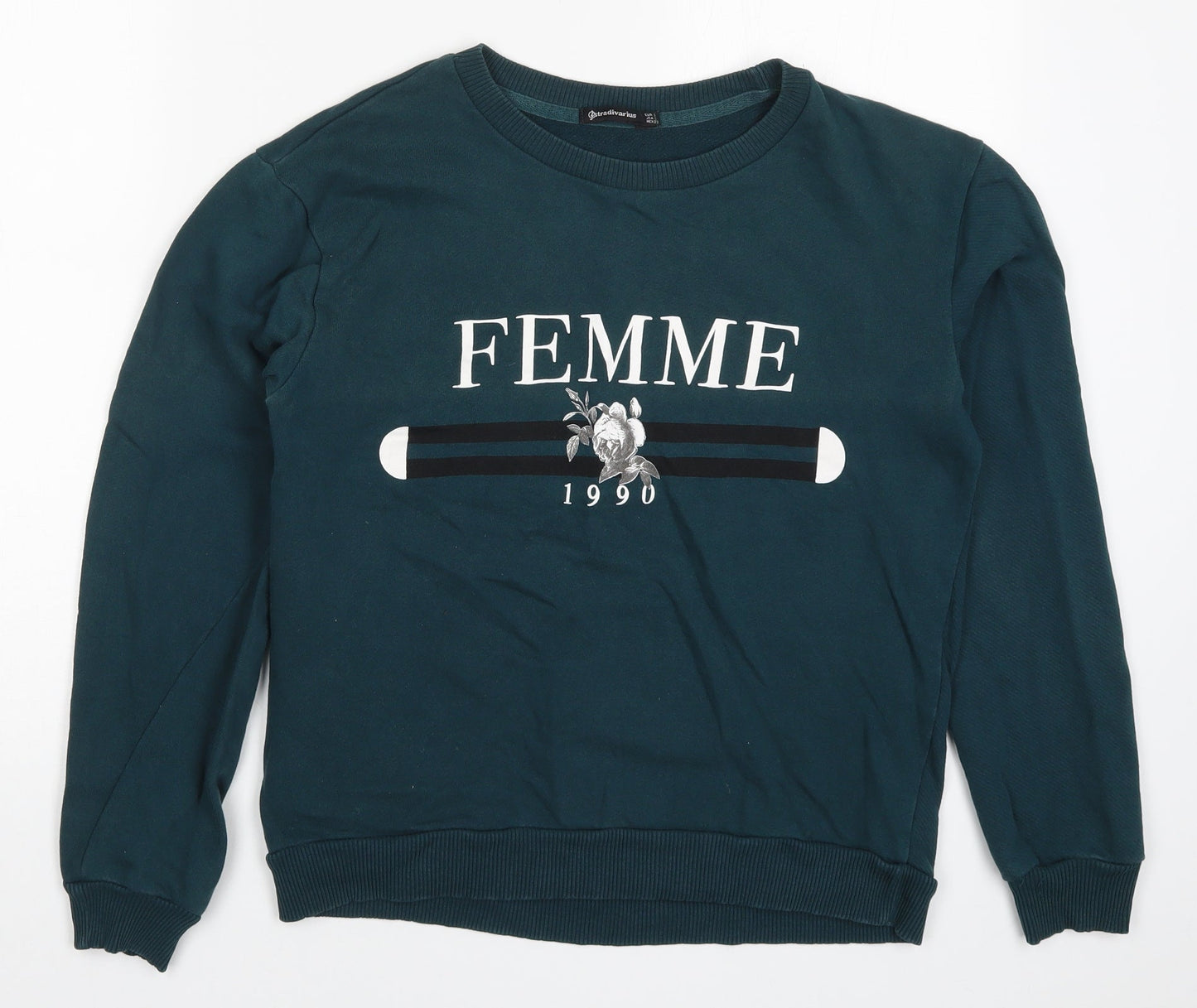 Stradivarius Womens Blue   Pullover Sweatshirt Size S  - Femme