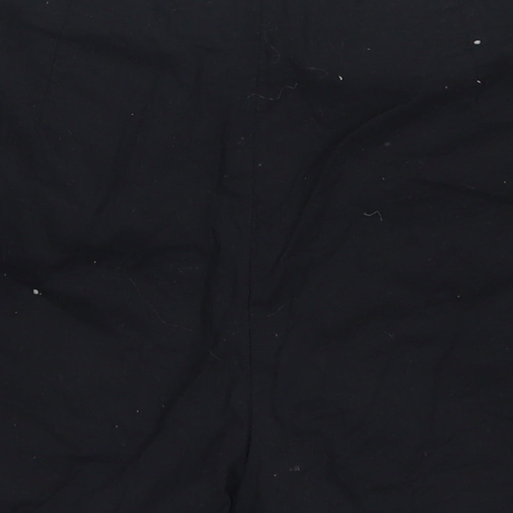 Miss Selfridge Womens Black Floral  Hot Pants Shorts Size 4