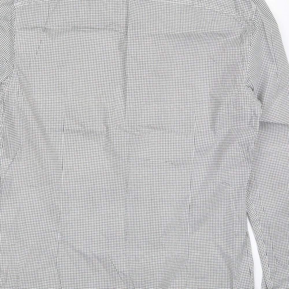 Very Mens Grey Check   Button-Up Size M