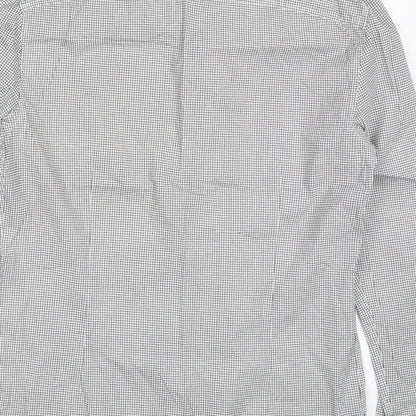 Very Mens Grey Check   Button-Up Size M