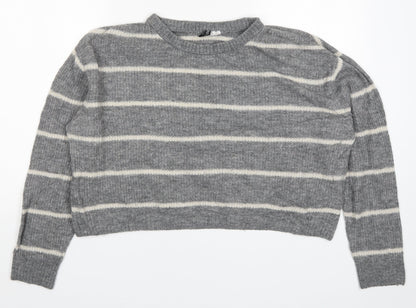 Womens UK Size M H&M Grey Pullover Jumper