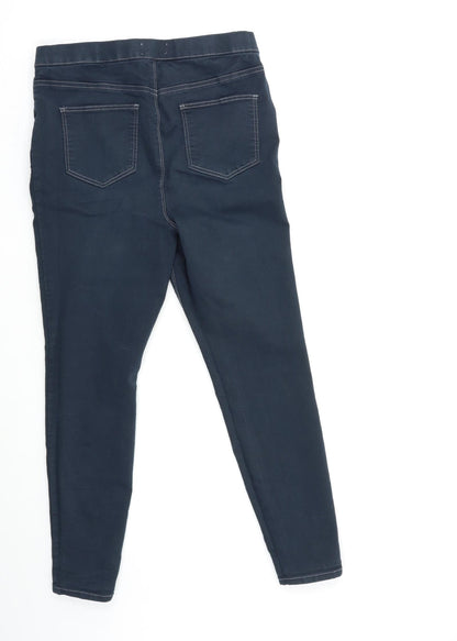 Womens UK Size 12 Papaya Regular Fit Jegging Blue Jeans
