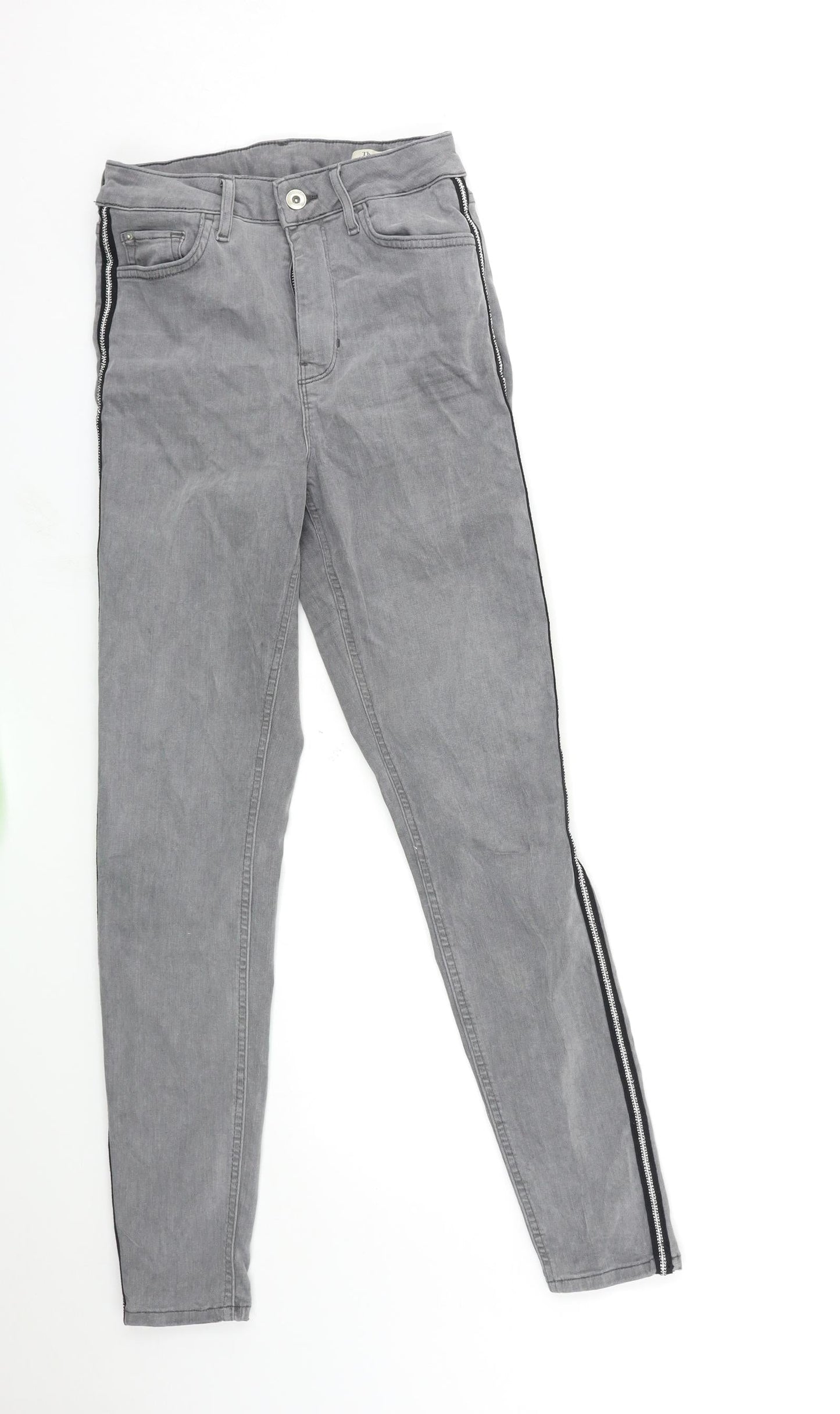 Womens UK Size 8 Marks and Spencer Regular Fit Skinny Grey Jeans