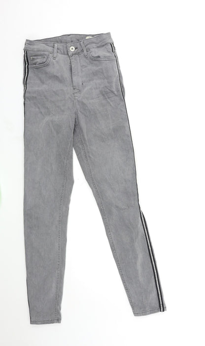 Womens UK Size 8 Marks and Spencer Regular Fit Skinny Grey Jeans