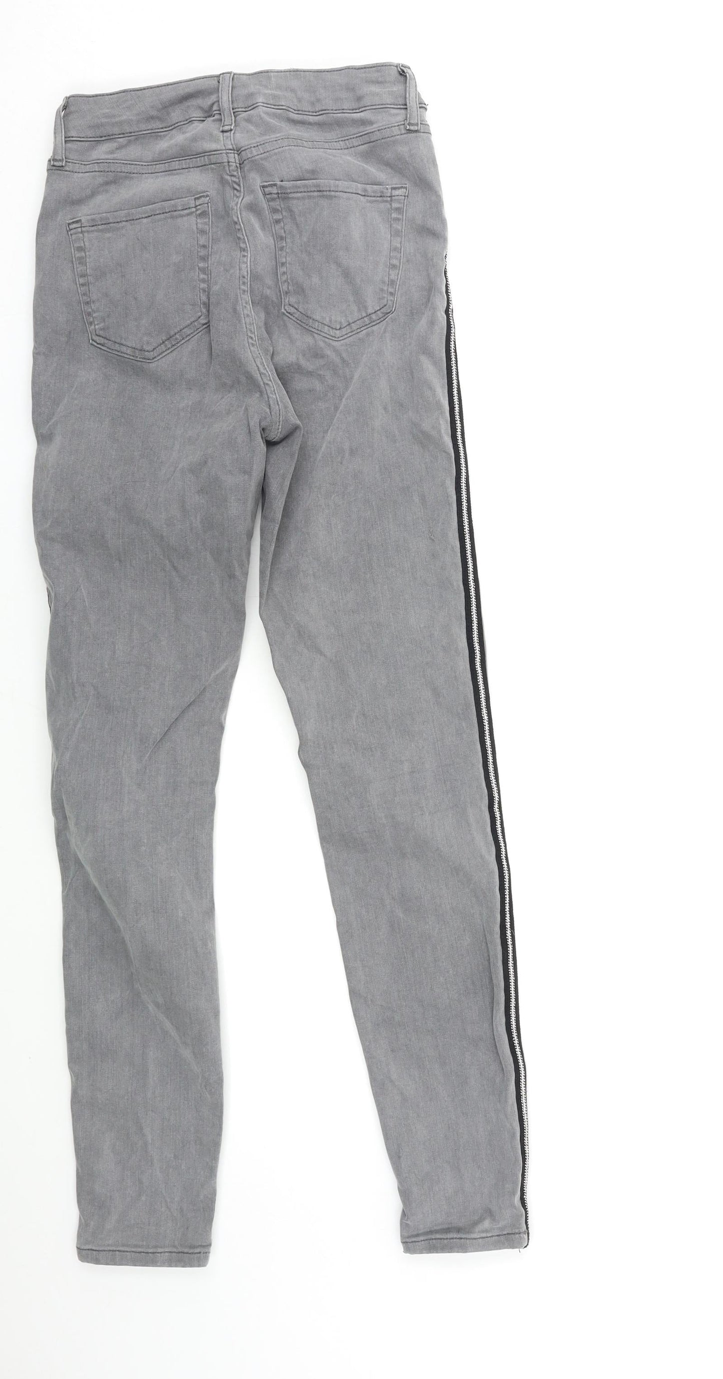 Womens UK Size 8 Marks and Spencer Regular Fit Skinny Grey Jeans