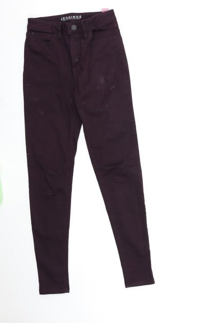 Womens UK Size 8 Marks and Spencer Regular Fit Skinny Red Jeans