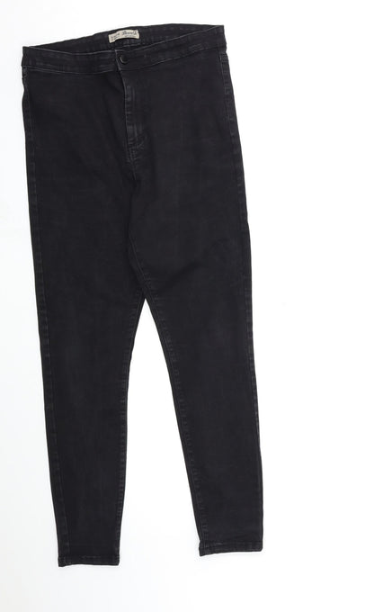 Denim & Co. Womens Black  Denim Skinny Jeans Size 16 L28 in