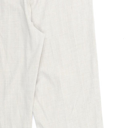 Womens UK Size 14 sarah hamilton Regular Fit  Beige Trousers