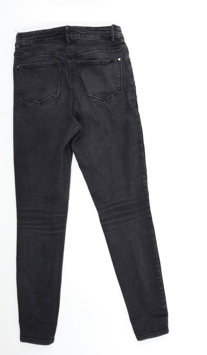 Matalan Womens Black  Denim Skinny Jeans Size 8 L28 in