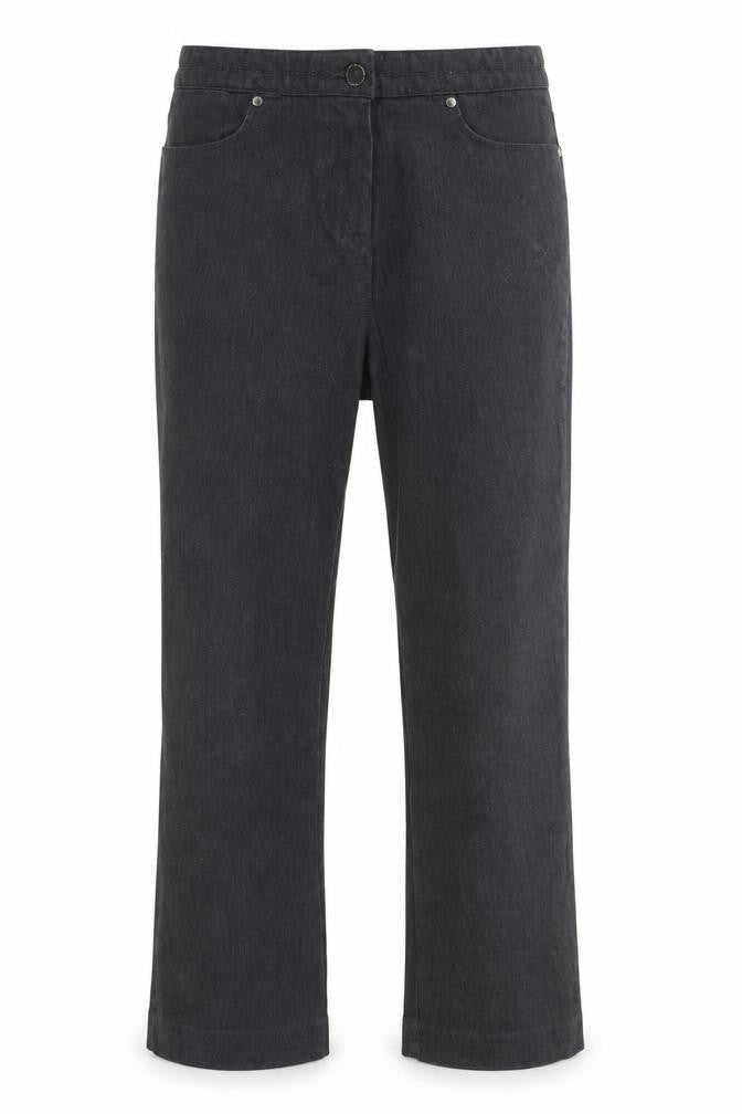 Front view of Maine New England women’s grey trousers, size UK 28, in, 27-inch leg