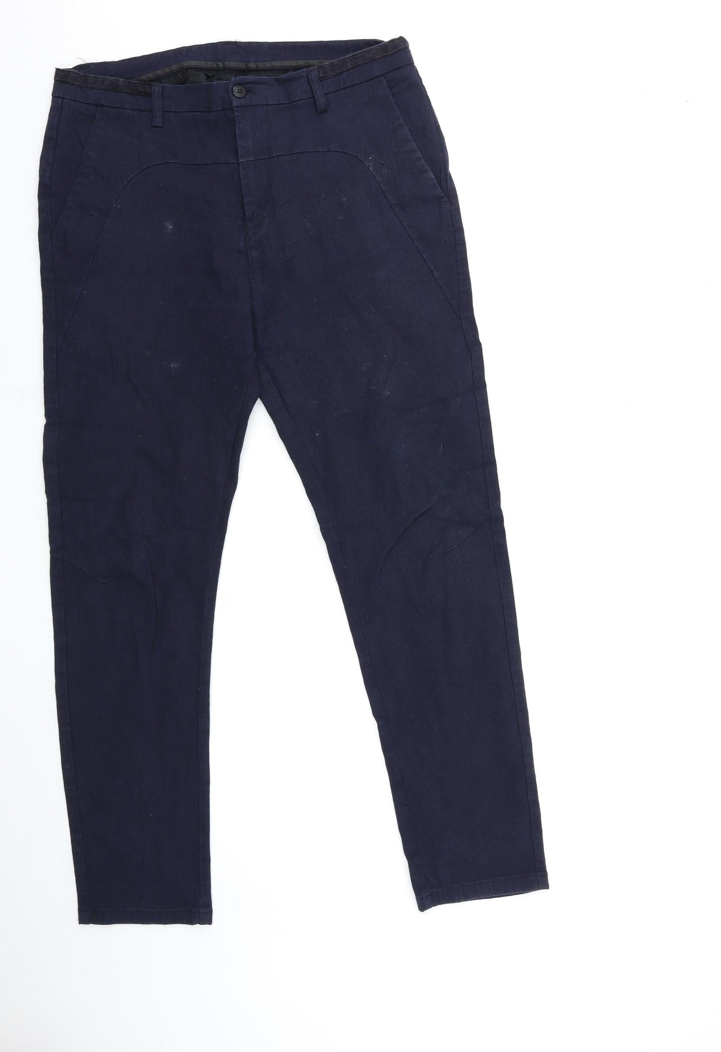 Womens UK Size 33 in Preworn Regular Fit Skinny Blue Jeans