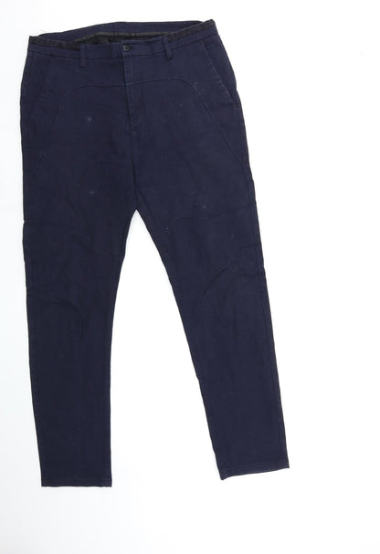 Womens UK Size 33 in Preworn Regular Fit Skinny Blue Jeans