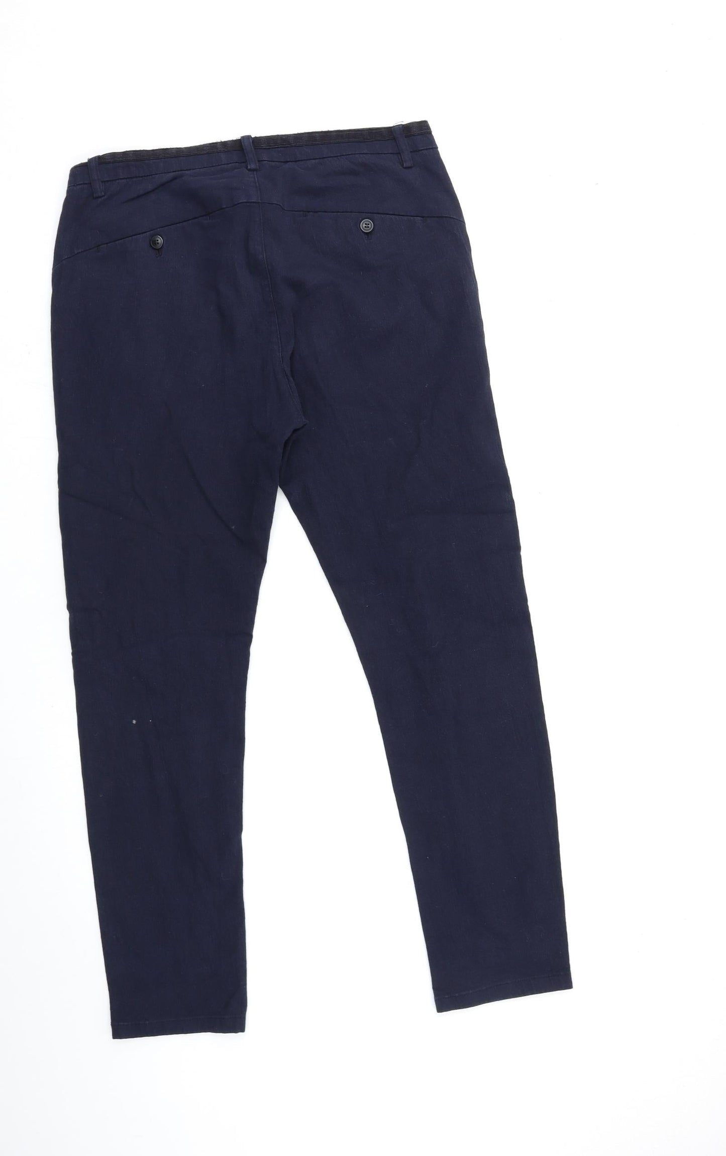 Womens UK Size 33 in Preworn Regular Fit Skinny Blue Jeans